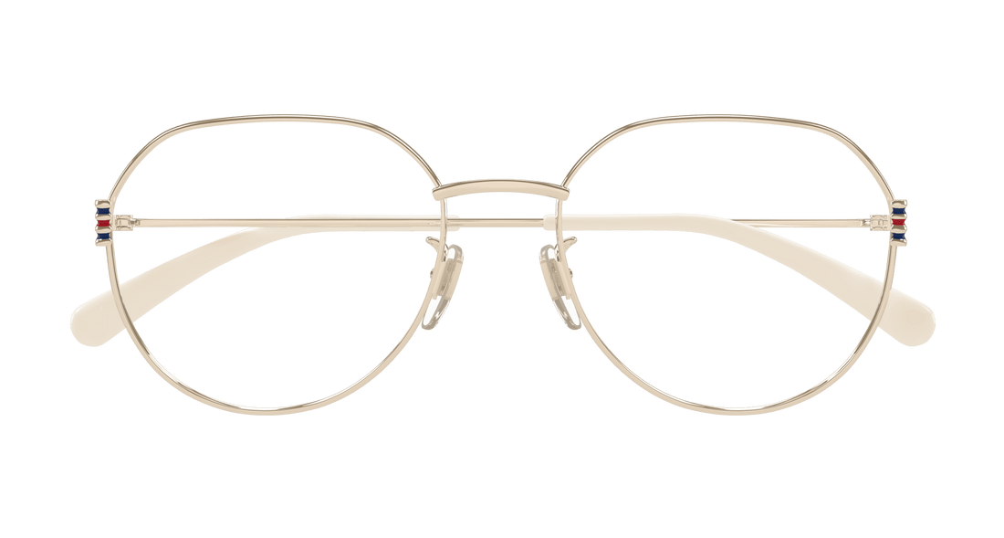 Brillen gucci gg1675ok 004 dorado round/oval/panthos femenino größe 55mm - Detailansicht