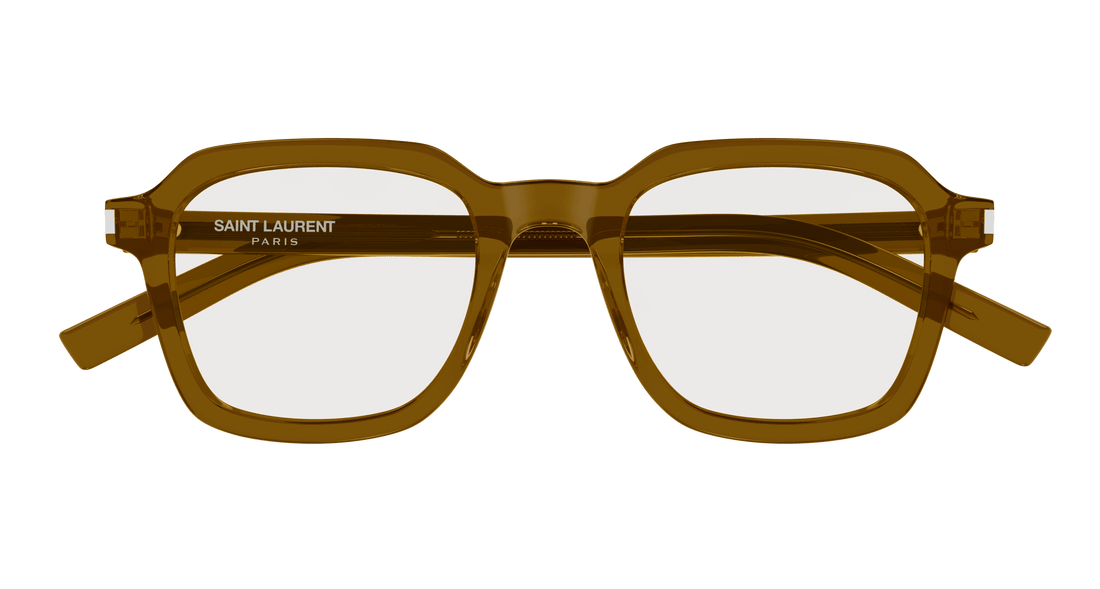Brillen saint laurent sl 715 slim opt 005 marron rectangular / squared unisex größe 49mm - Detailansicht