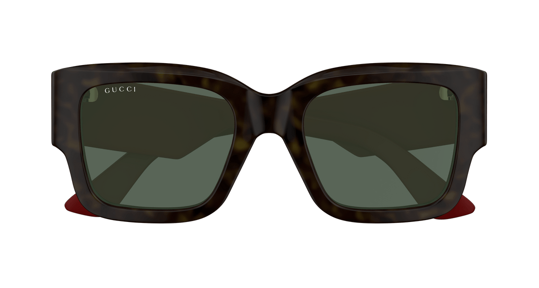 Sunglasses gucci gg1663s 002 havana rectangular / squared femenino size 52mm - Detailed view