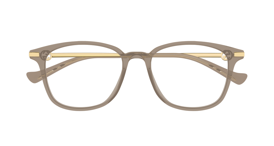 Occhiali da vista gucci gg1745oa 002 marron round/oval/panthos femenino taglia 53mm - Vista dettagliata