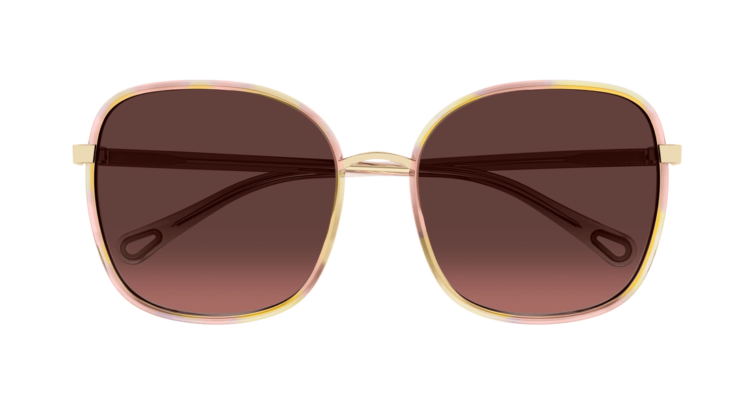 Sonnenbrillen chloé ch0031s 014 havana rectangular / squared femenino größe 59mm - Detailansicht