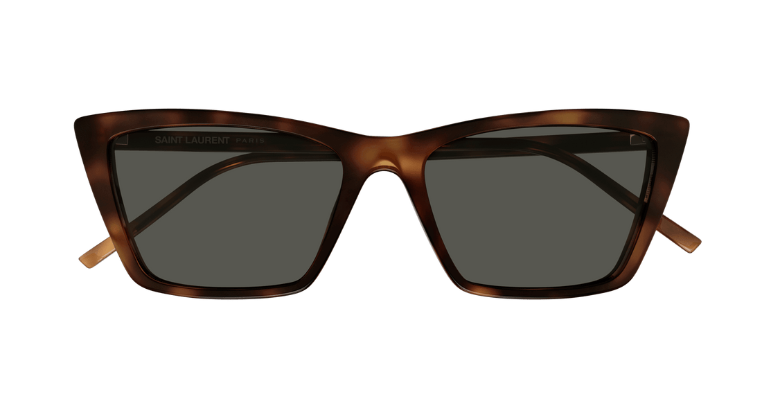 Óculos de sol saint laurent sl 737 mica thin 003 havana rectangular / squared femenino tamanho 54mm - Vista de detalhe