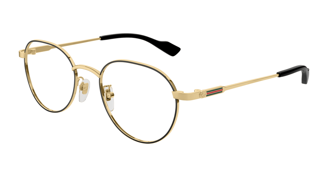 Brillen gucci gg1747oa 001 dorado round/oval/panthos masculino größe 51mm - Hauptansicht