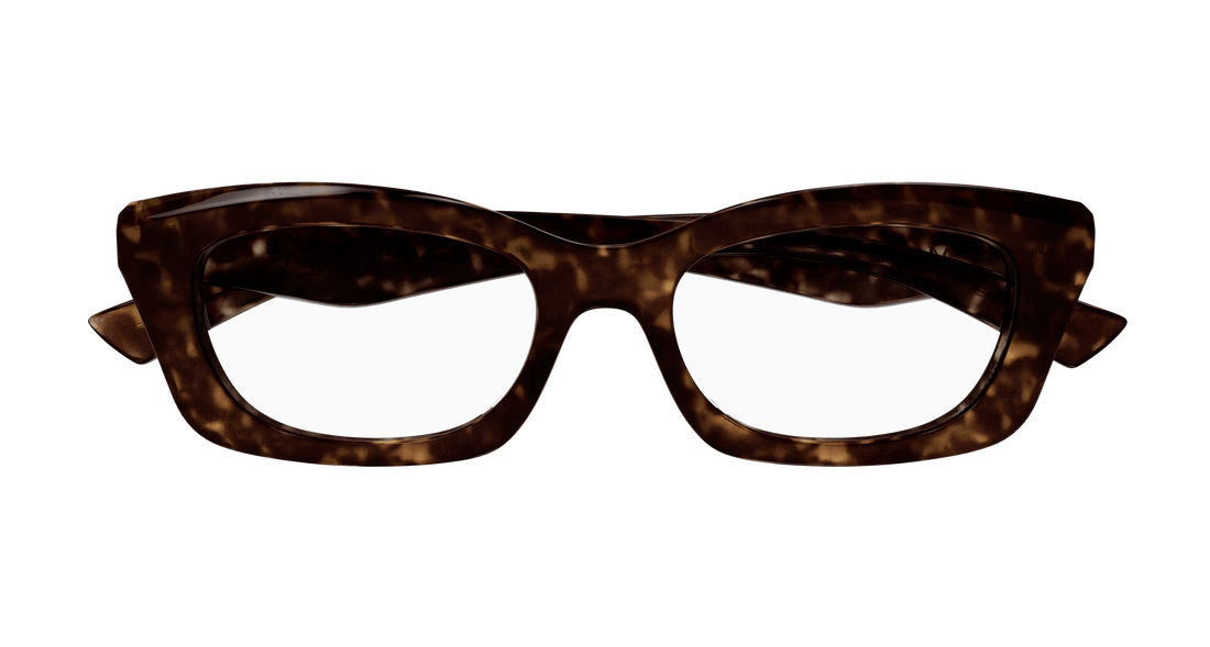 Brillen alexander mcqueen am0474o 002 havana rectangular / squared femenino größe 52mm - Detailansicht