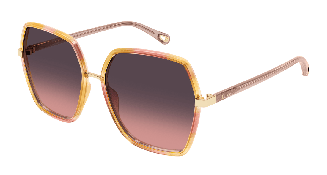 Sonnenbrillen chloé ch0262s 003 havana rectangular / squared femenino größe 58mm - Hauptansicht