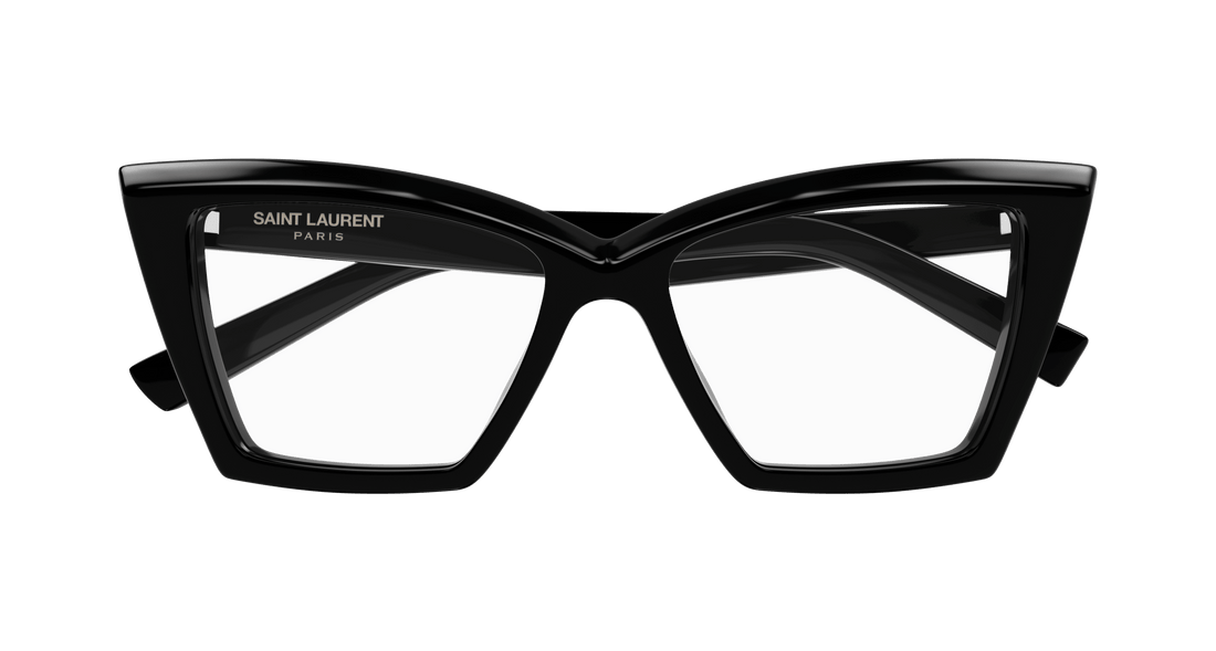 Brillen saint laurent sl 657 opt 001 negro cat eye femenino maat 54mm - Detailaanzicht