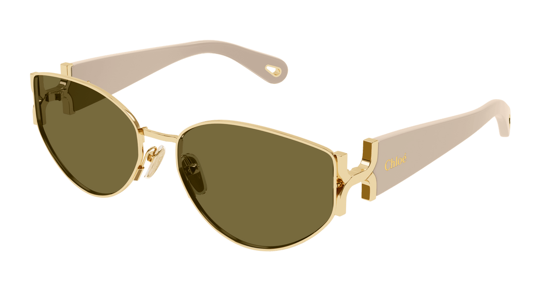 Sonnenbrillen chloé ch0260s 003 dorado round/oval/panthos femenino größe 59mm - Hauptansicht