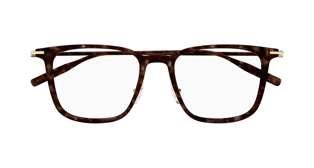 Óculos graduados montblanc mb0354o 002 havana rectangular / squared masculino tamanho 52mm - Vista de detalhe