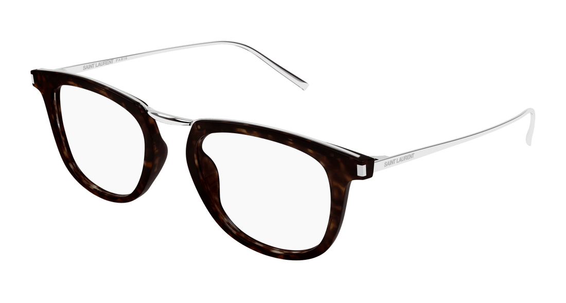 Brillen saint laurent sl 753 opt 002 havana round/oval/panthos unisex größe 50mm - Hauptansicht