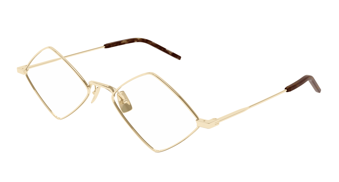 Óculos graduados saint laurent sl 302 lisa opt 003 dorado geometrical/directional femenino tamanho 55mm - Vista principal