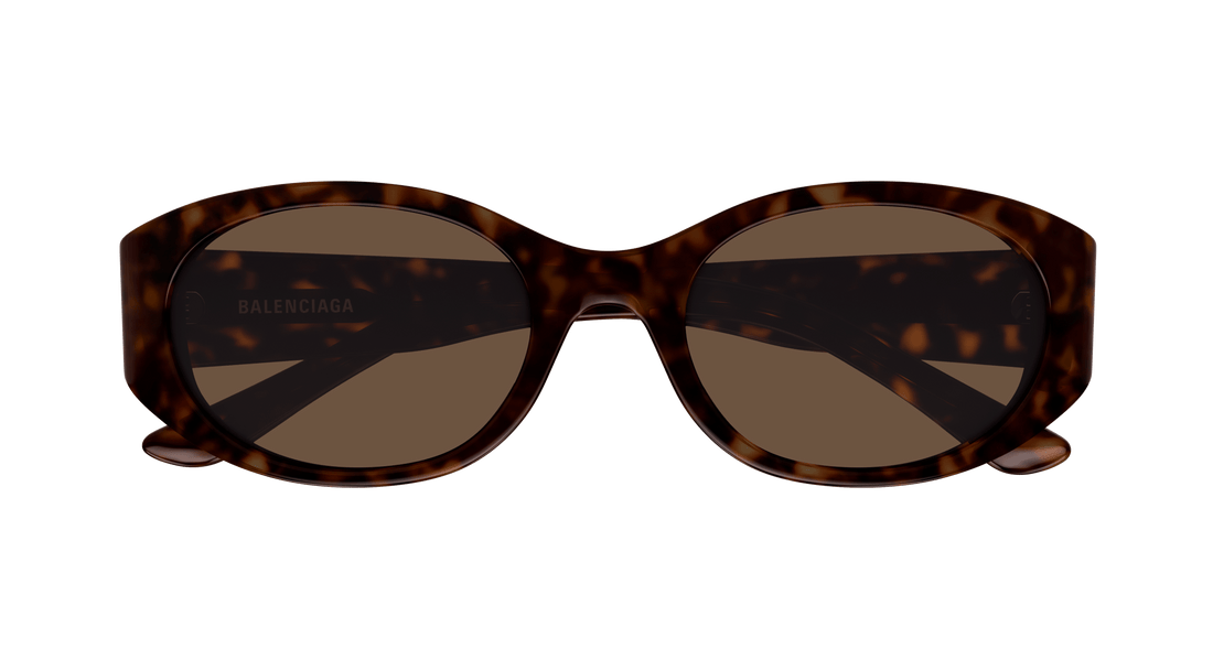Sunglasses balenciaga bb0369sk 002 havana round/oval/panthos femenino size 55mm - Detailed view