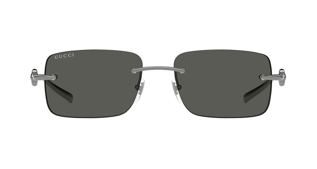 Óculos de sol gucci gg1703s 001 rutenio rectangular / squared masculino tamanho 55mm - Vista de detalhe