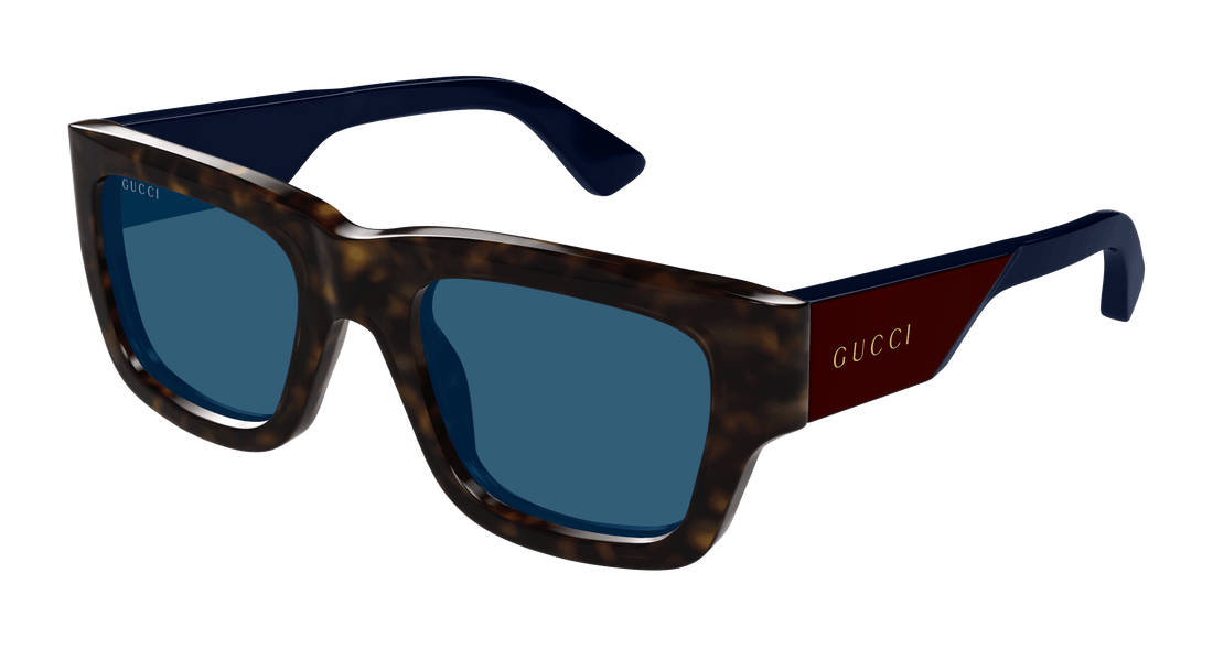 Occhiali da sole gucci gg1668s 002 havana rectangular / squared masculino taglia 52mm - Vista principale