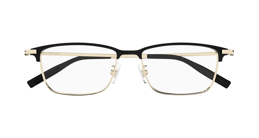 Occhiali da vista montblanc mb0374oa 002 negro rectangular / squared masculino taglia 54mm - Vista dettagliata