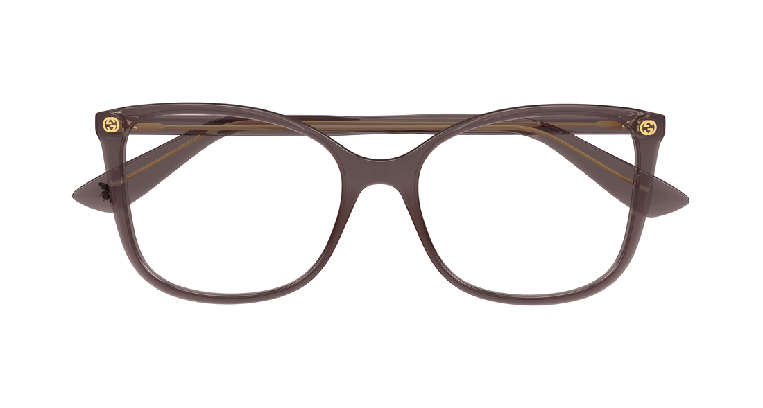 Occhiali da vista gucci gg0026o 019 marron cat eye femenino taglia 53mm - Vista dettagliata