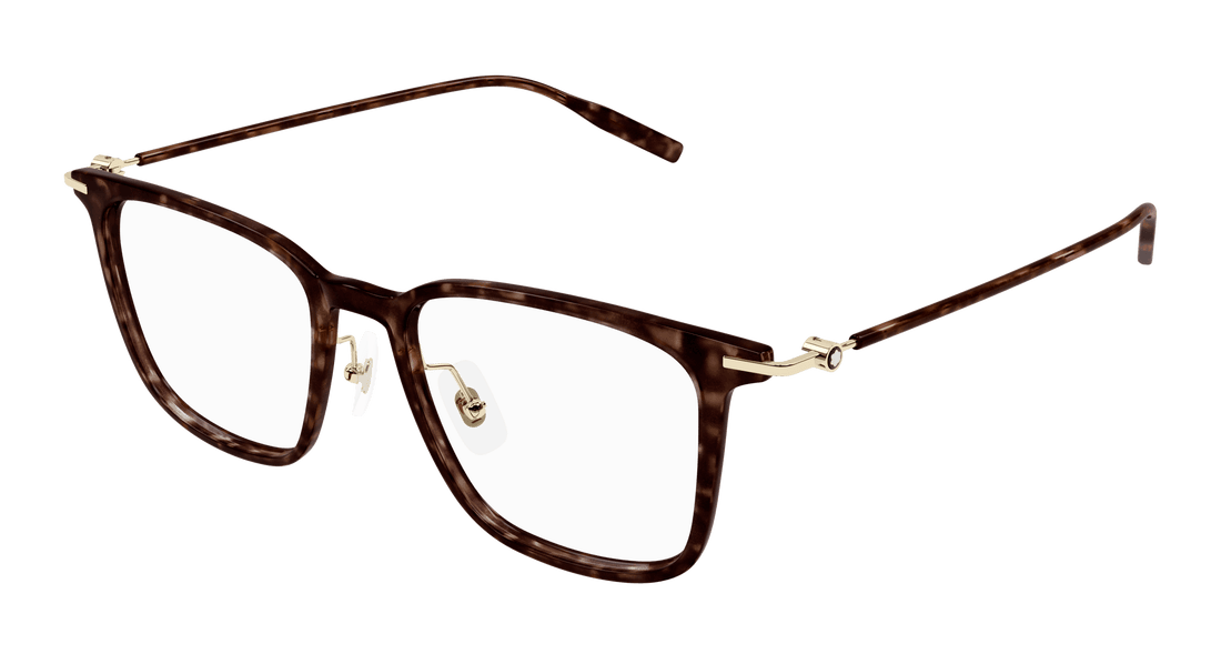 Óculos graduados montblanc mb0354o 002 havana rectangular / squared masculino tamanho 52mm - Vista principal