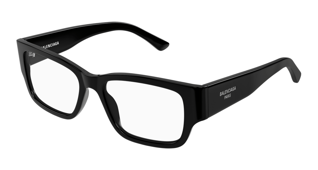 Prescription glasses balenciaga bb0371o 001 negro rectangular / squared masculino size 53mm - Main view