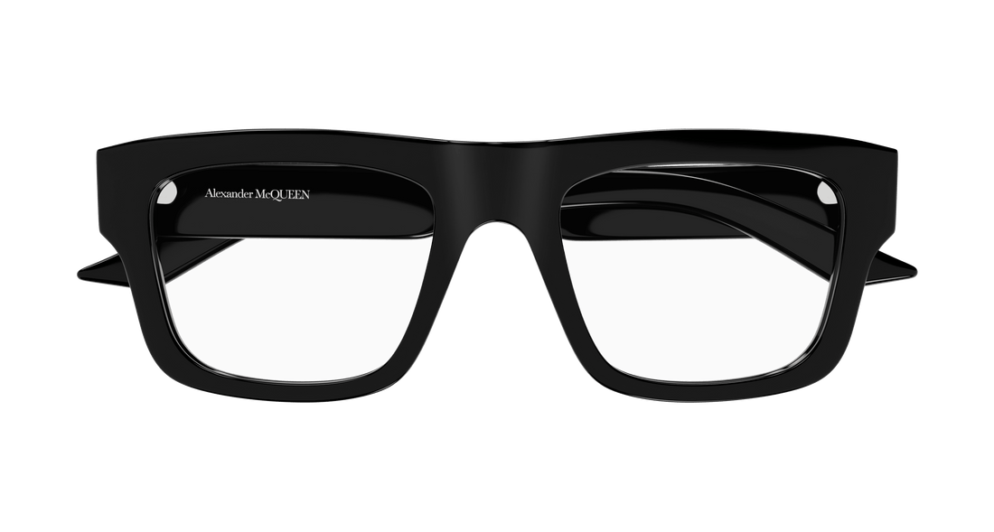 Occhiali da vista alexander mcqueen am0452o 001 masculino taglia 52mm - Vista dettagliata