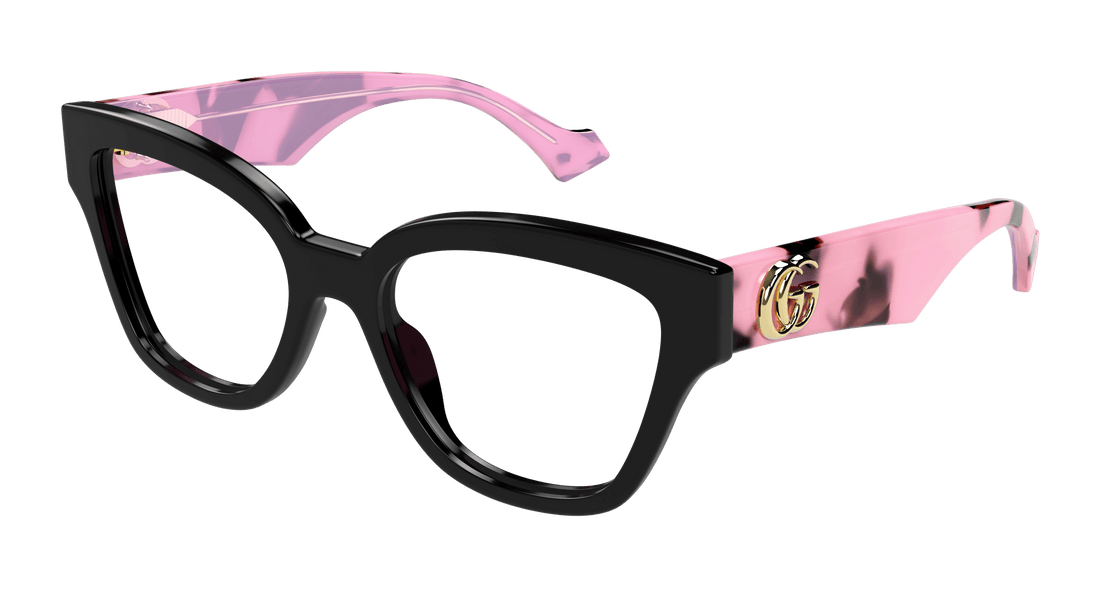Occhiali da vista gucci gg1424o 012 negro round/oval/panthos femenino taglia 54mm - Vista principale