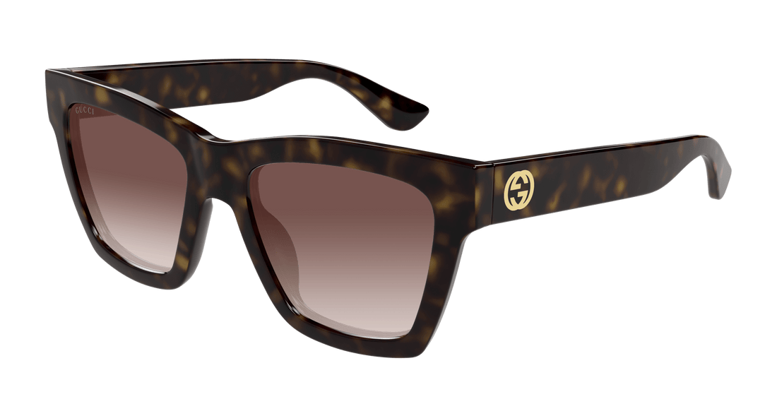 Óculos de sol gucci gg1714s 002 havana cat eye femenino tamanho 54mm - Vista principal