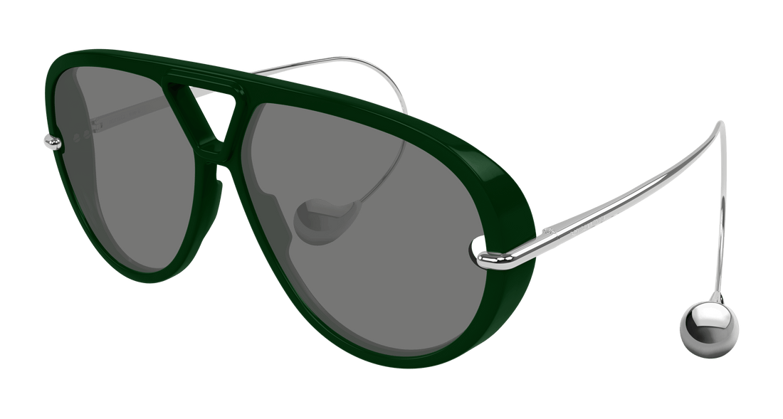 Óculos de sol bottega veneta bv1273s 008 verde pilot femenino tamanho 63mm - Vista principal
