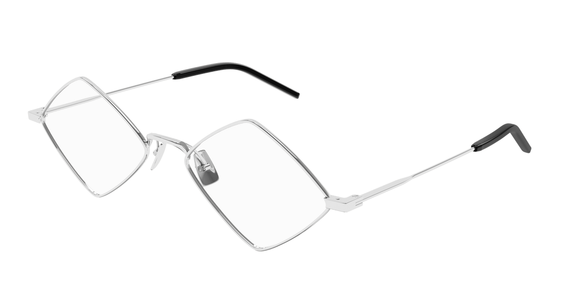 Prescription glasses saint laurent sl 302 lisa opt 002 plateado geometrical/directional femenino size 55mm - Main view