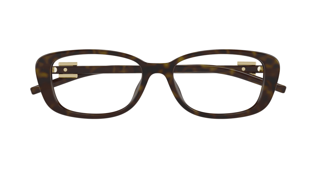 Occhiali da vista gucci gg1685ok 004 havana rectangular / squared femenino taglia 54mm - Vista dettagliata