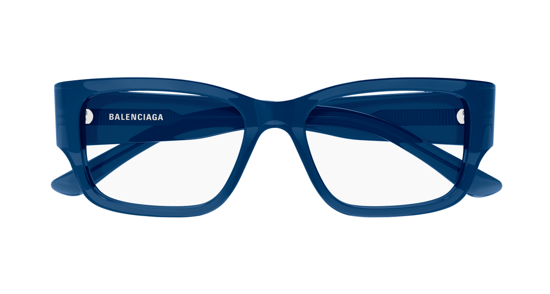 Occhiali da vista balenciaga bb0371o 003 azul rectangular / squared masculino taglia 53mm - Vista dettagliata