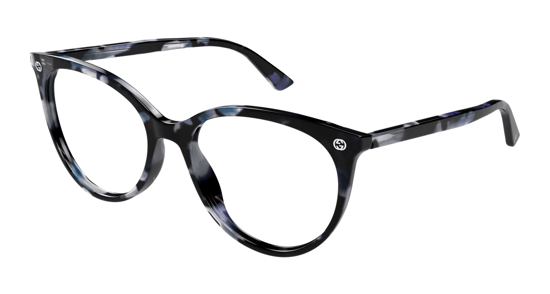Occhiali da vista gucci gg0093o 008 havana round/oval/panthos femenino taglia 53mm - Vista principale