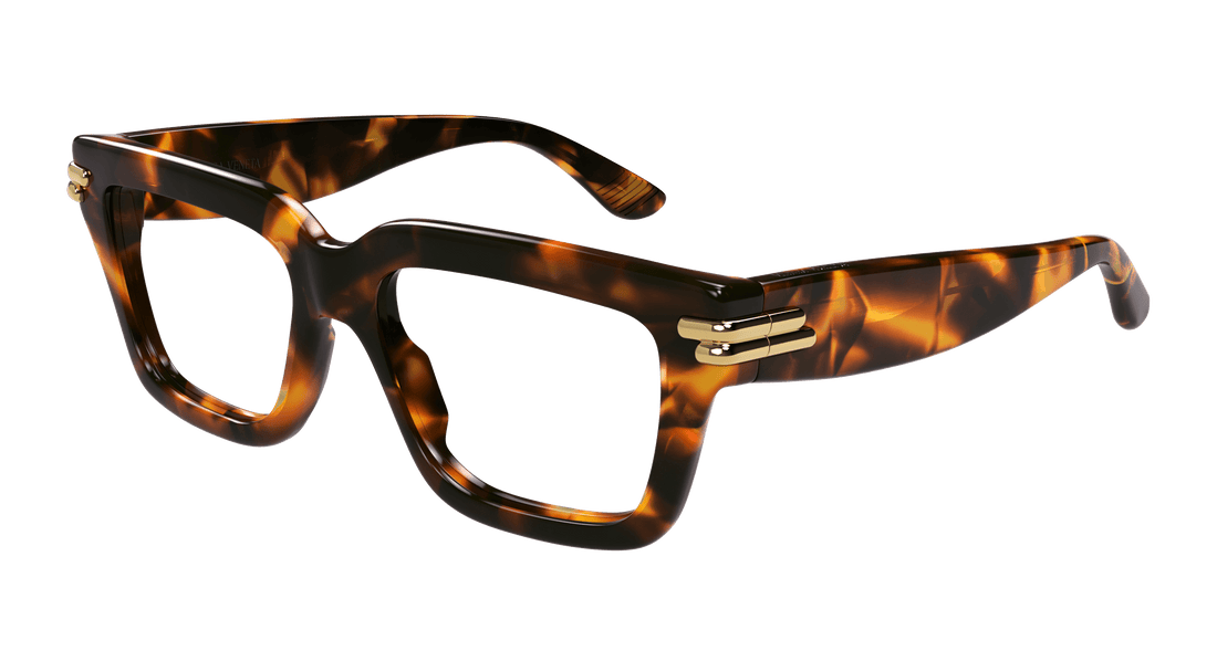 Óculos graduados bottega veneta bv1324o 002 havana rectangular / squared unisex tamanho 53mm - Vista principal