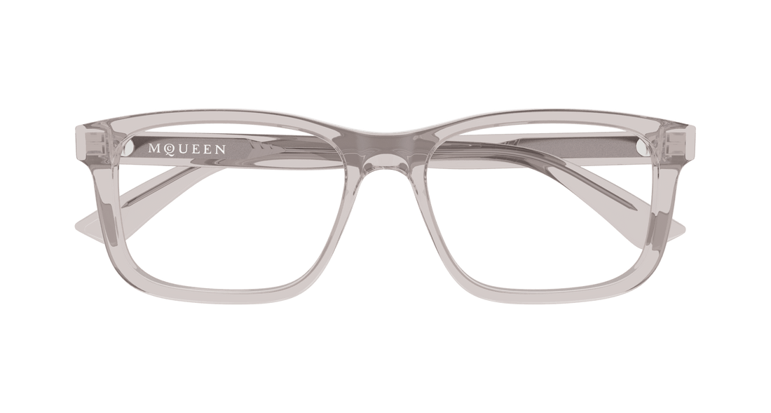 Brillen alexander mcqueen am0486o 003 gris rectangular / squared masculino größe 54mm - Detailansicht