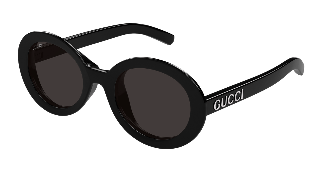 Óculos de sol gucci gg1722sa 001 negro round/oval/panthos femenino tamanho 53mm - Vista principal