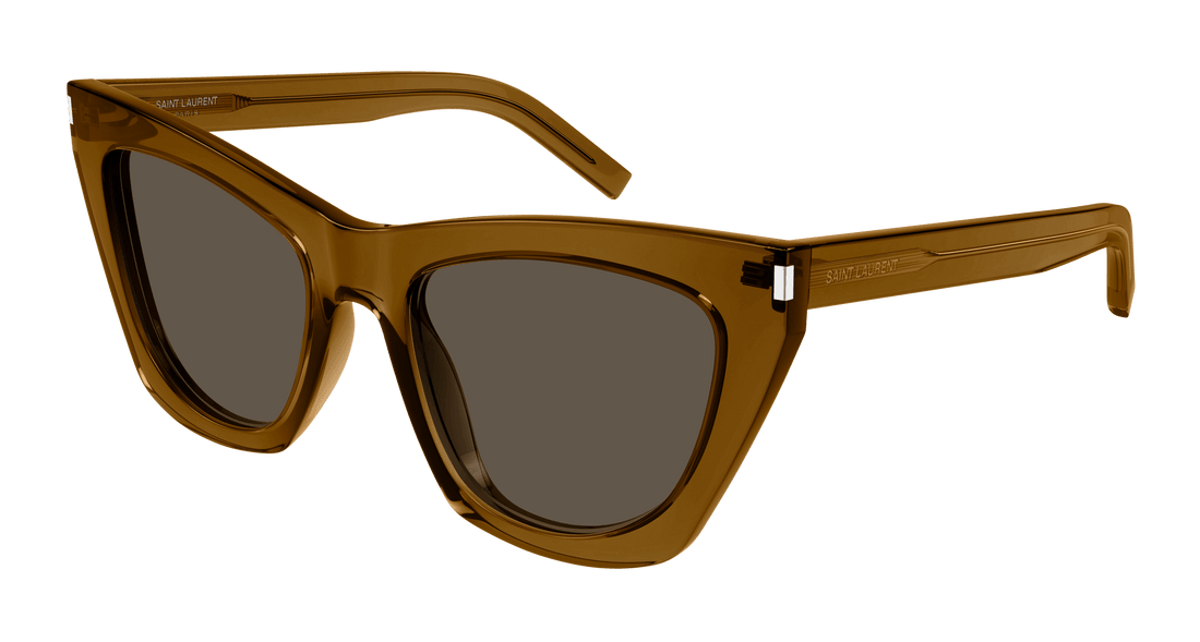 Sonnenbrillen saint laurent sl 214 kate 034 marron cat eye femenino größe 55mm - Hauptansicht