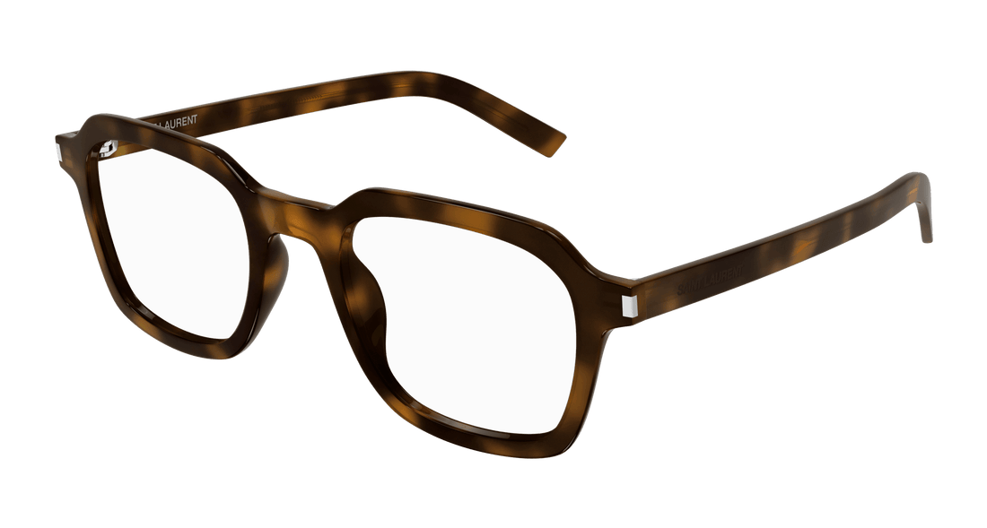 Brillen saint laurent sl 715 slim opt 003 havana rectangular / squared unisex maat 49mm - Hoofdaanzicht