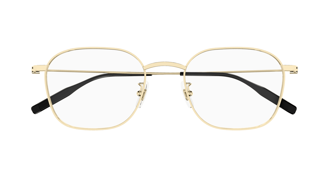 Occhiali da vista montblanc mb0371oa 002 dorado rectangular / squared masculino taglia 52mm - Vista dettagliata
