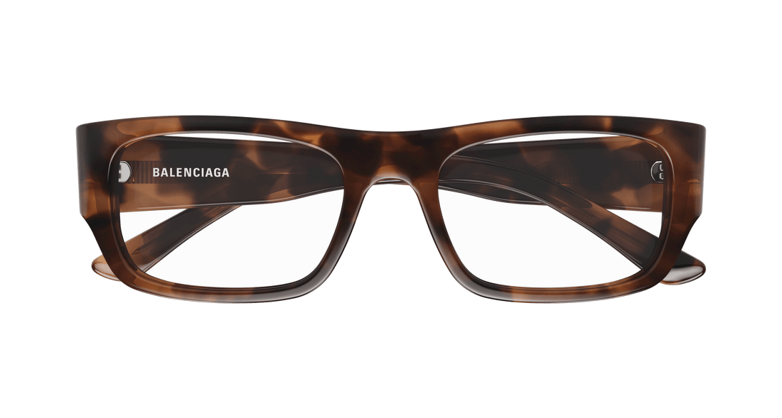 Occhiali da vista balenciaga bb0370o 002 havana rectangular / squared masculino taglia 54mm - Vista dettagliata