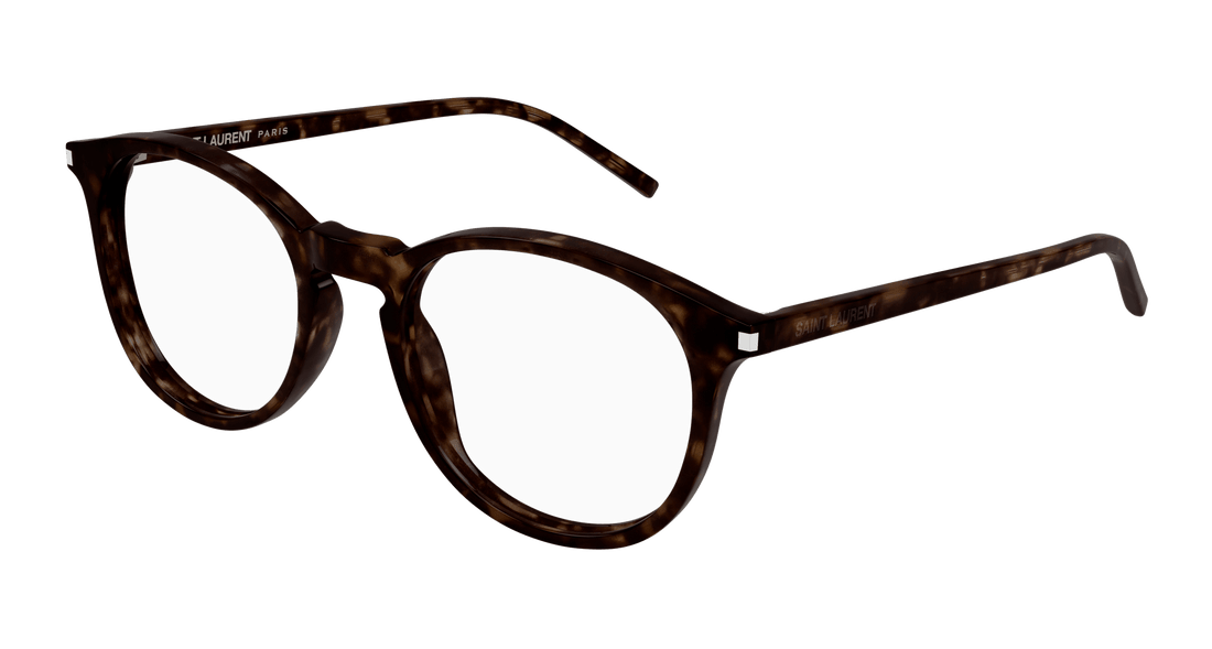 Occhiali da vista saint laurent sl 106 018 havana round/oval/panthos unisex taglia 50mm - Vista principale