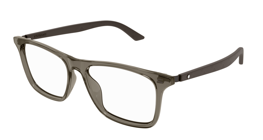 Óculos graduados montblanc mb0359o 008 gris rectangular / squared masculino tamanho 57mm - Vista principal