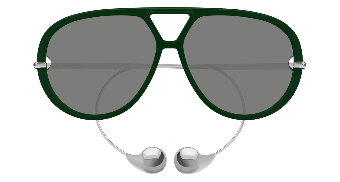 Óculos de sol bottega veneta bv1273s 008 verde pilot femenino tamanho 63mm - Vista de detalhe