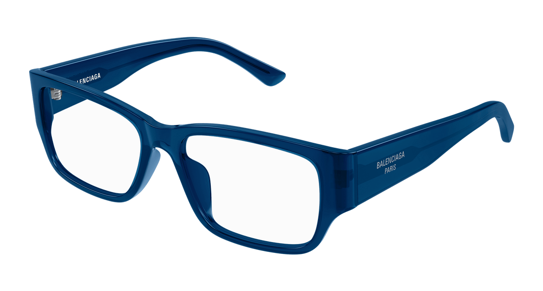 Occhiali da vista balenciaga bb0373ok 003 azul rectangular / squared masculino taglia 55mm - Vista principale