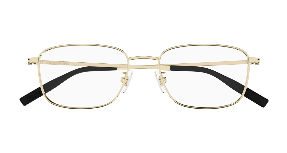 Occhiali da vista montblanc mb0373oa 002 dorado rectangular / squared masculino taglia 54mm - Vista dettagliata