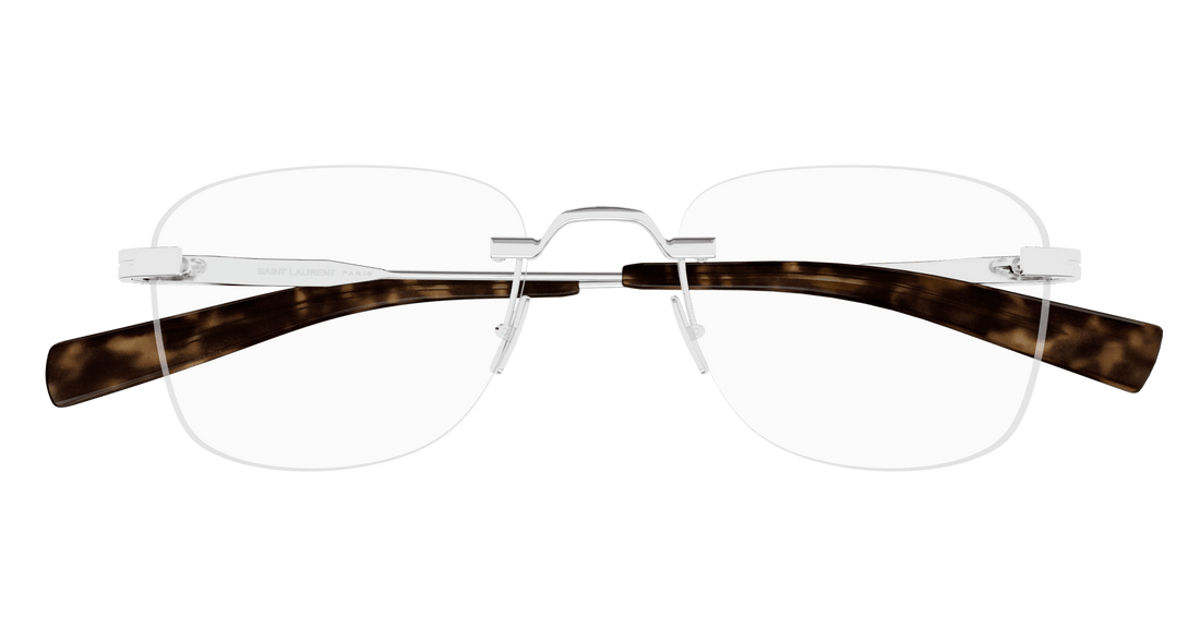 Brillen saint laurent sl 744 001 plateado round/oval/panthos unisex größe 53mm - Detailansicht