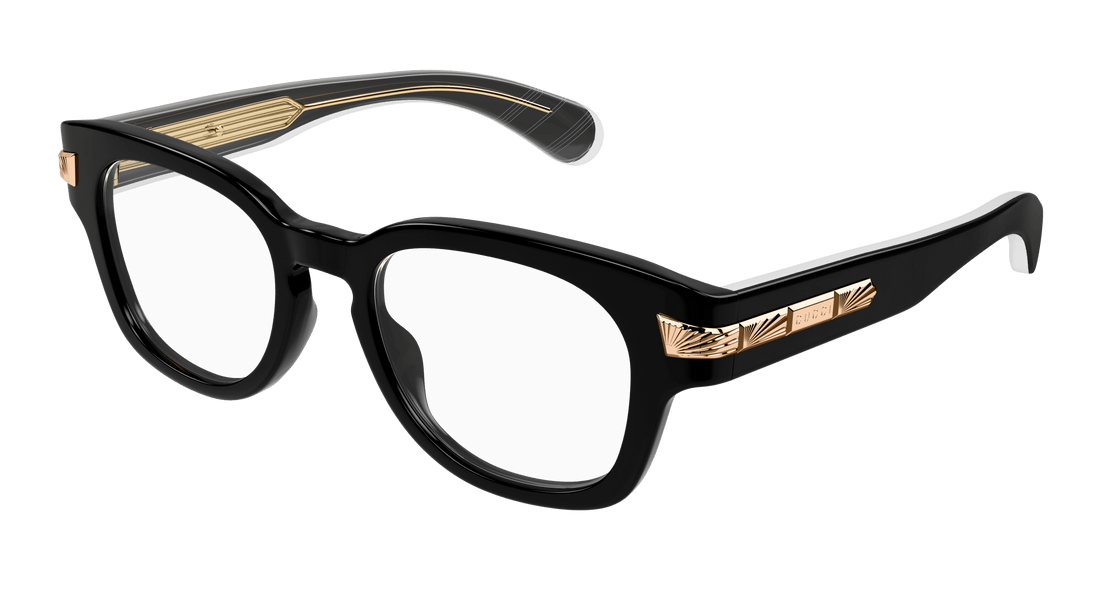 Occhiali da vista gucci gg1518o 001 masculino taglia 51mm - Vista principale