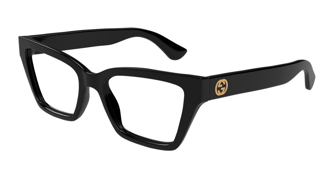 Brillen gucci gg1715o 001 negro cat eye femenino größe 53mm - Hauptansicht