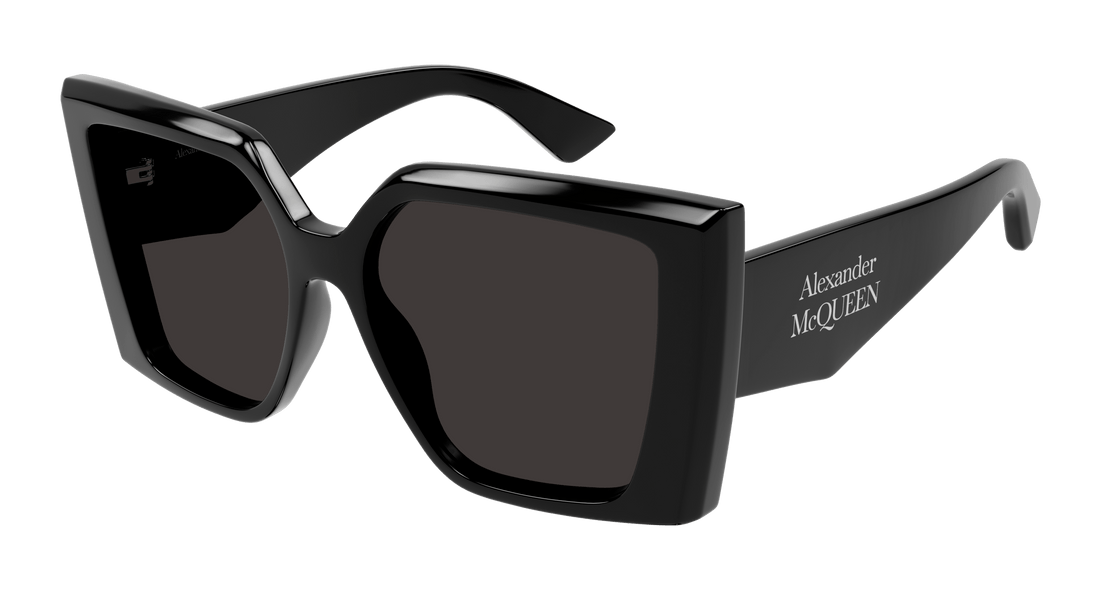 Óculos de sol alexander mcqueen am0467s 001 negro rectangular / squared femenino tamanho 56mm - Vista principal