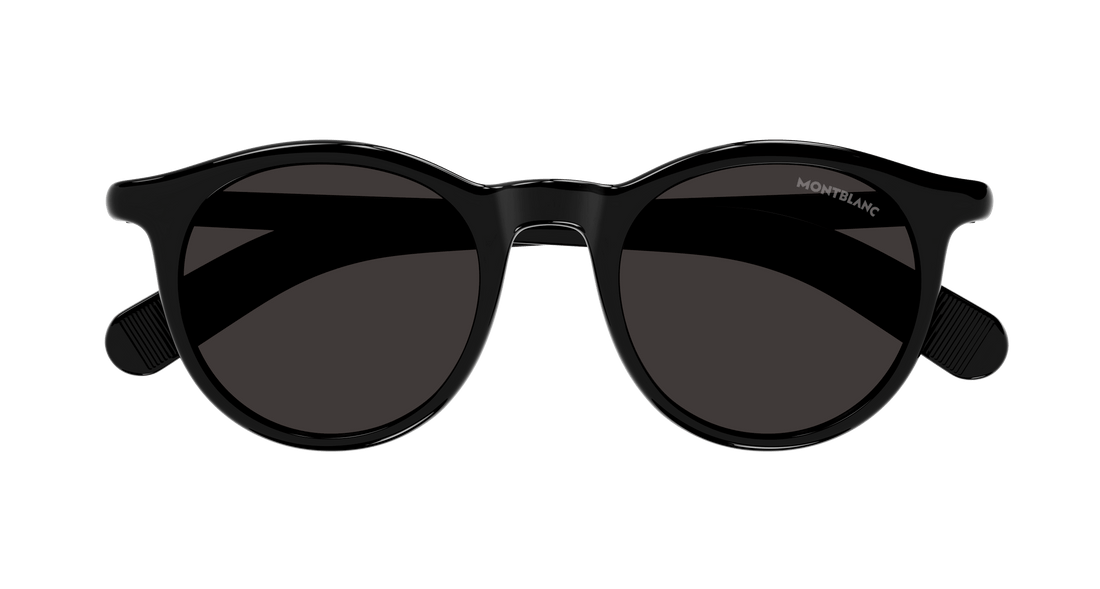 Lunettes de soleil montblanc mb0353s 001 negro round/oval/panthos masculino taille 49mm - Vue détaillée