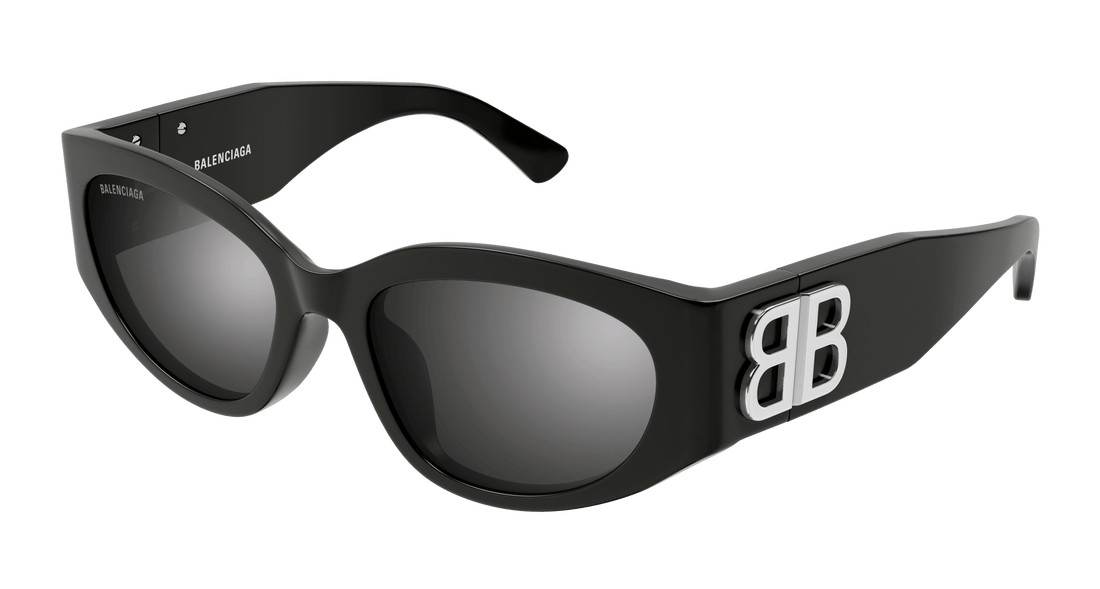 Sunglasses balenciaga bb0324sk 007 gris oval femenino size 55mm - Main view