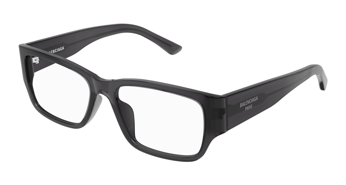 Prescription glasses balenciaga bb0373ok 004 gris rectangular / squared masculino size 55mm - Main view