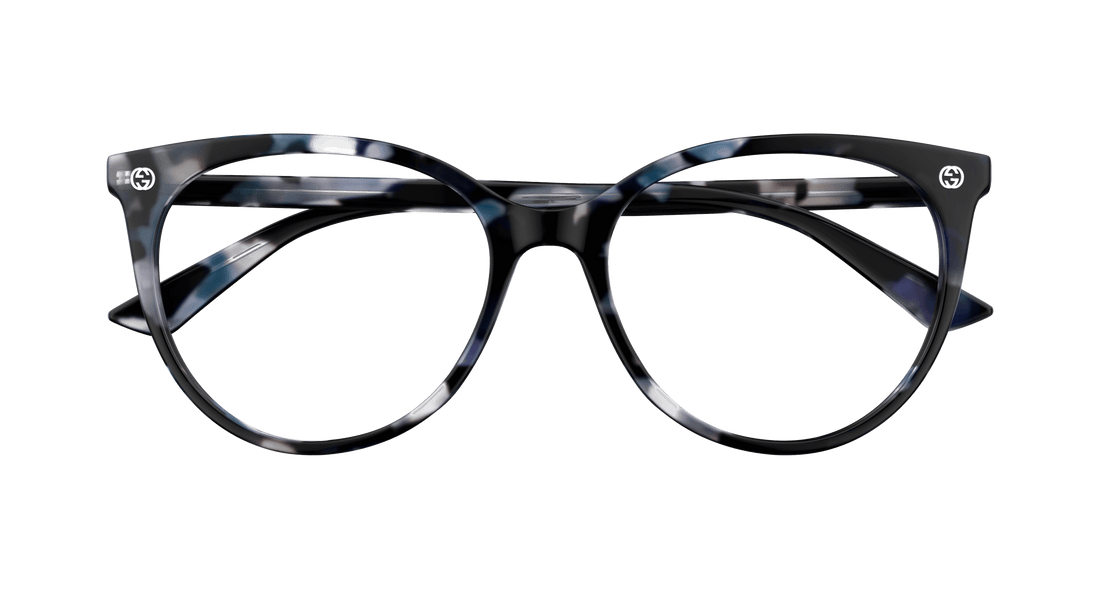 Occhiali da vista gucci gg0093o 008 havana round/oval/panthos femenino taglia 53mm - Vista dettagliata