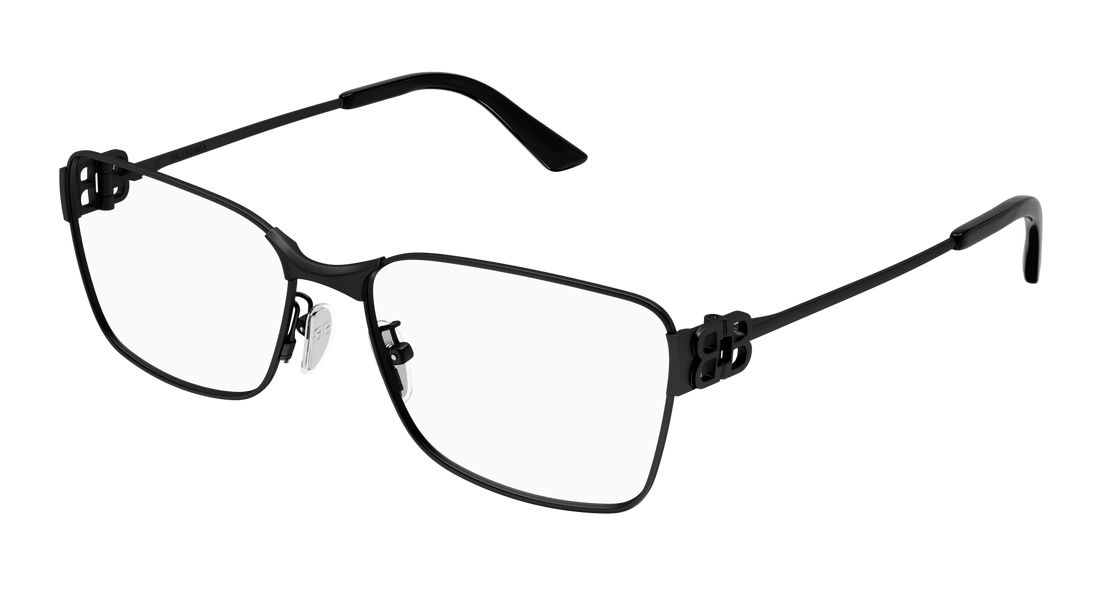 Prescription glasses balenciaga bb0375oa 001 negro rectangular / squared unisex size 58mm - Main view